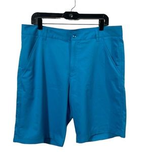 FILA SPORT FLAT FRONT GOLF SHORTS WAIST SZ 36-BLUE